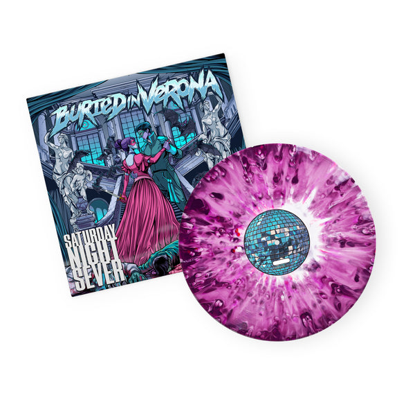 Buried In Verona - Saturday Night Sever 'Pink/Purple/White Splattersmash' Vinyl