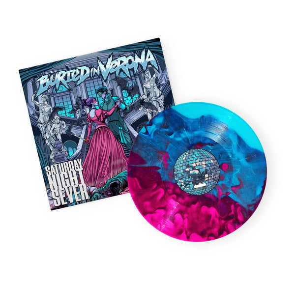Buried In Verona - Saturday Night Sever 'Pink and Teal Smash' Vinyl
