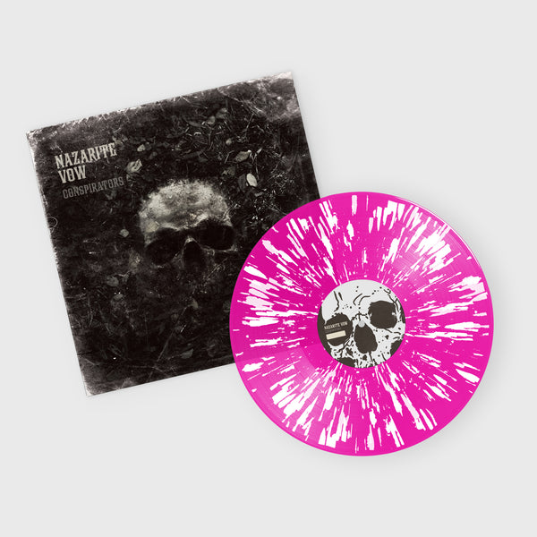 Nazarite Vow - Conspirators 'Pink w/ White Splatter' Vinyl