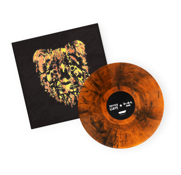 Young Lions - Burn 'Orange w/ Black Smoke' Vinyl