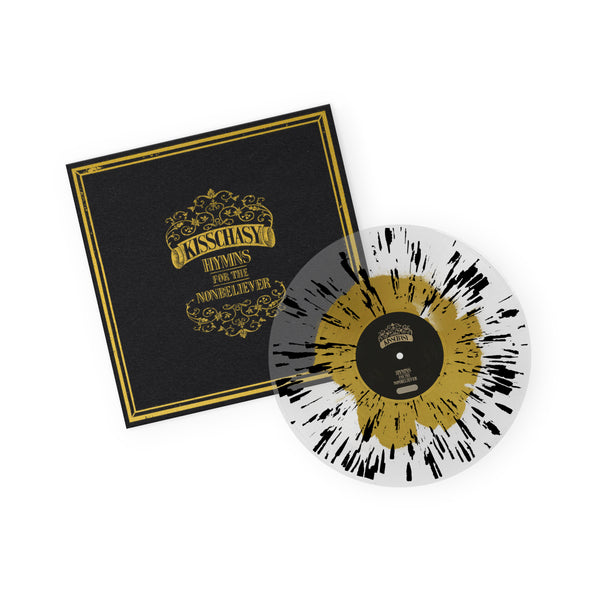 Kisschasy - Hymns For The Nonbeliever 'Gold in Clear w/ Black Splatter' Deluxe Vinyl